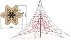 Spinnennetzpyramide 3D Almstedt